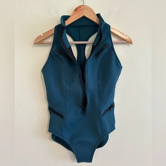 Magicsuit By Miraclesuit Size 10 Scuba Coco One Piece Swimsuit In Palm Teal - Picture 5 of 10